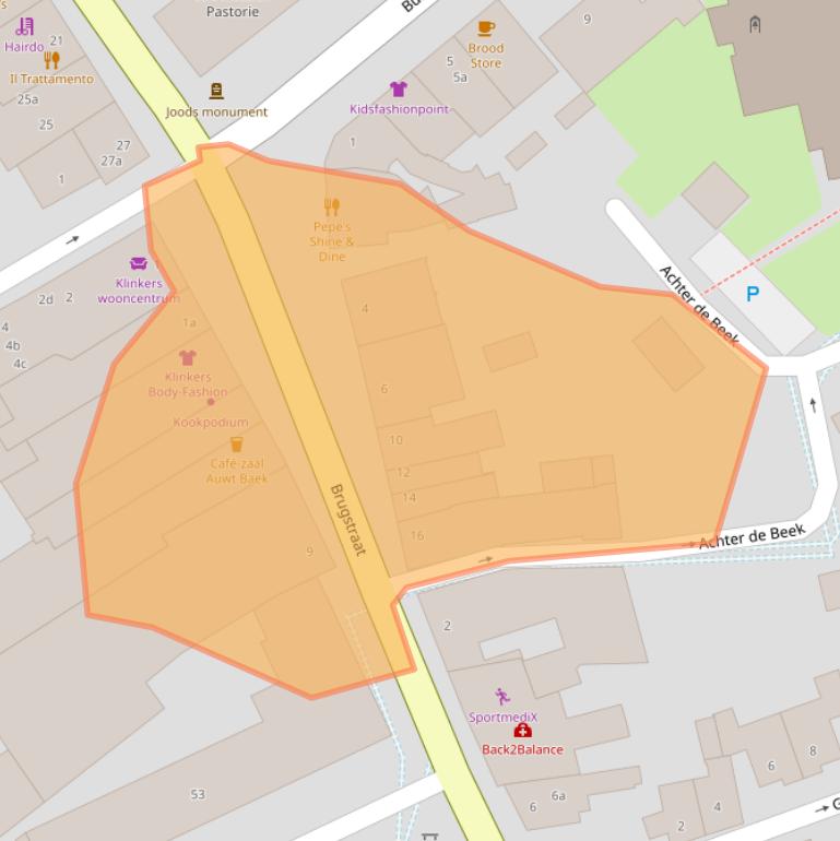 Kaart van postcodegebied 6191KC.