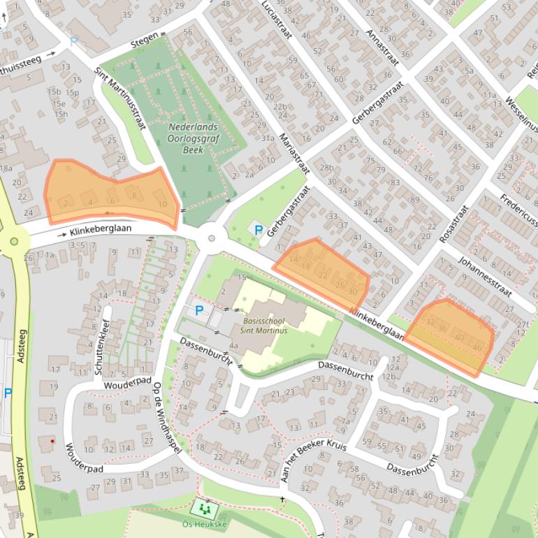 Kaart van postcodegebied 6191KG.