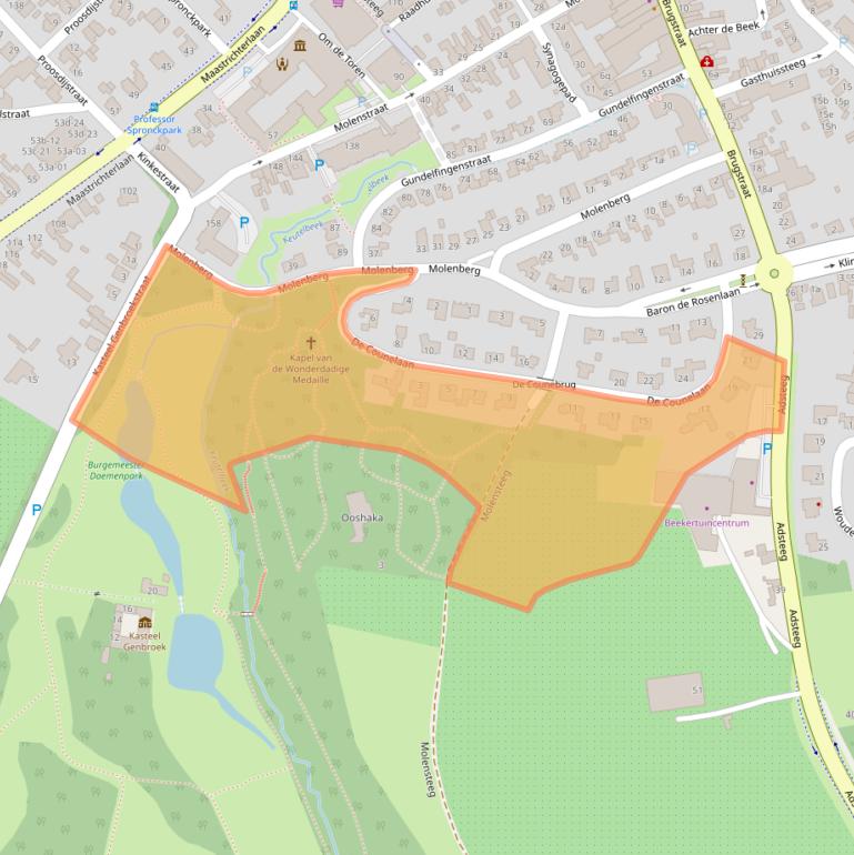 Kaart van postcodegebied 6191KH.