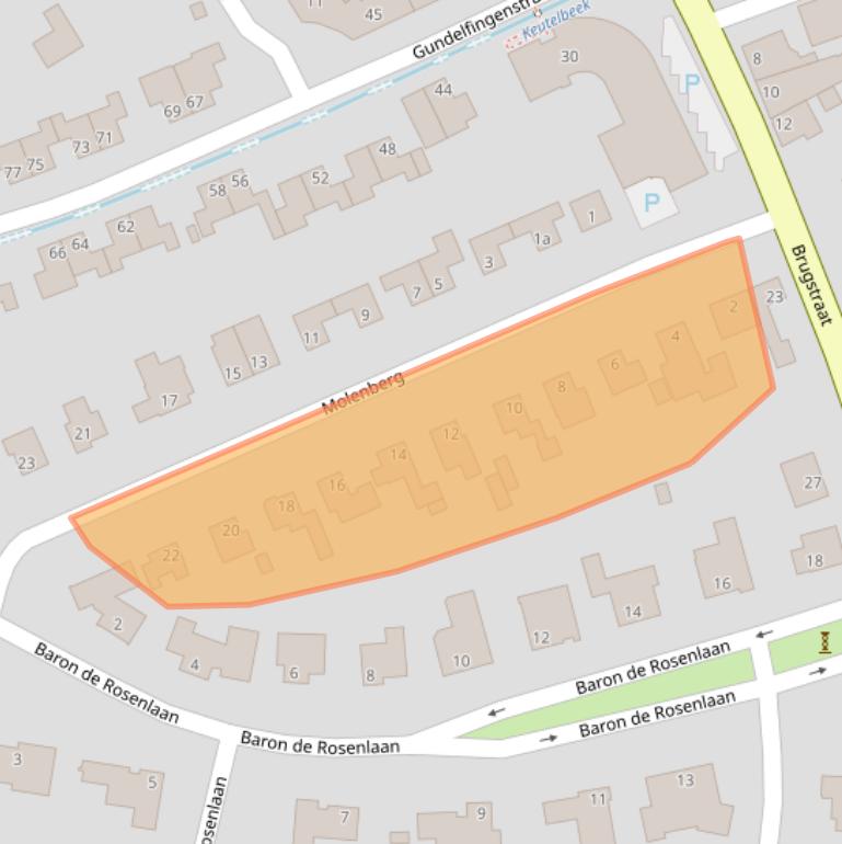 Kaart van postcodegebied 6191KM.