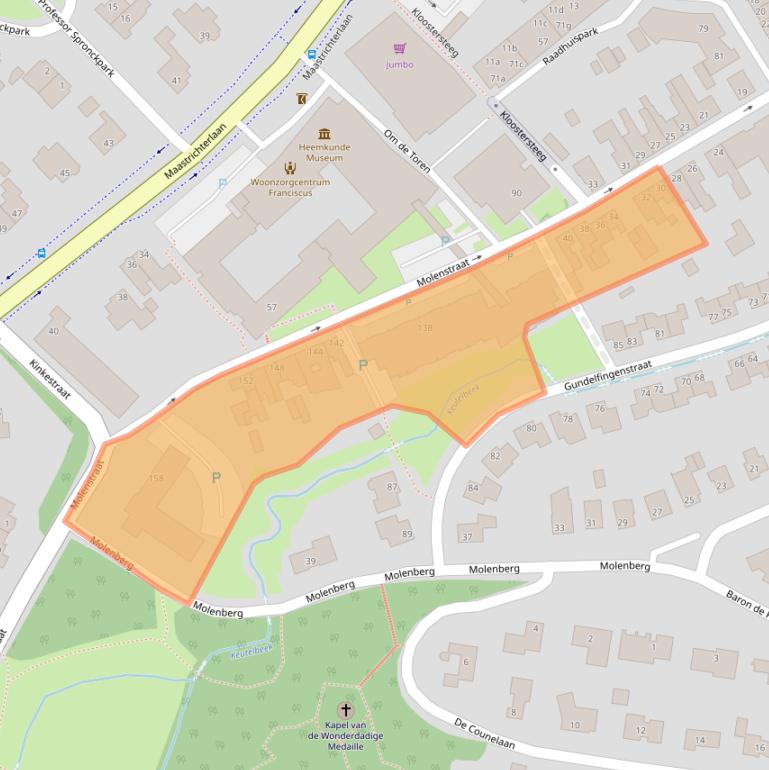 Kaart van postcodegebied 6191KR.