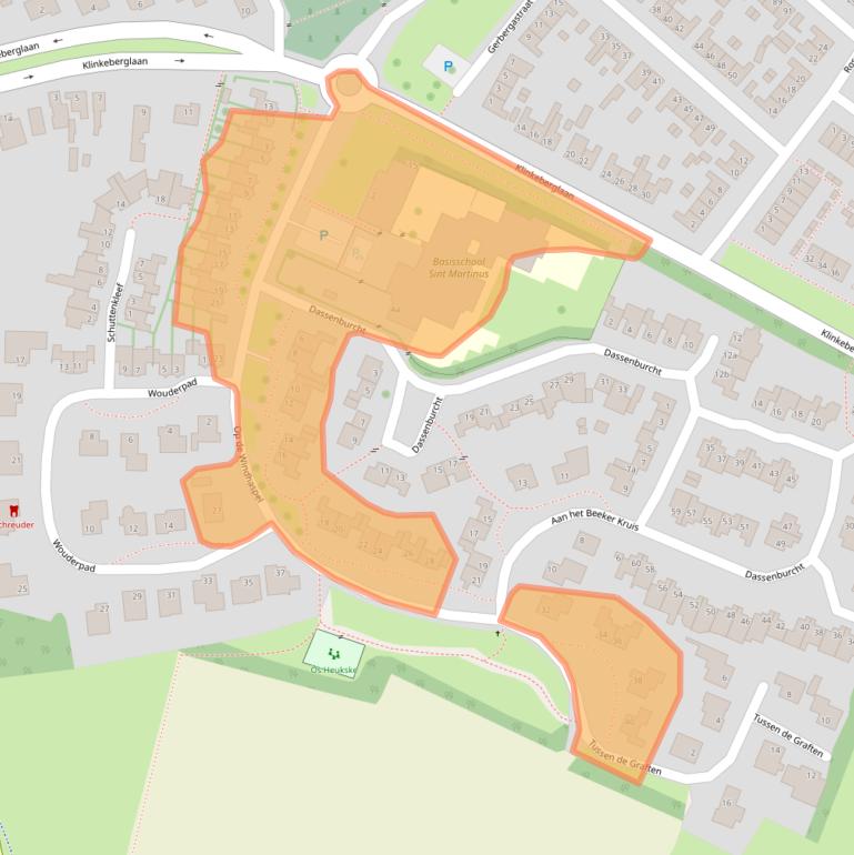 Kaart van postcodegebied 6191LC.