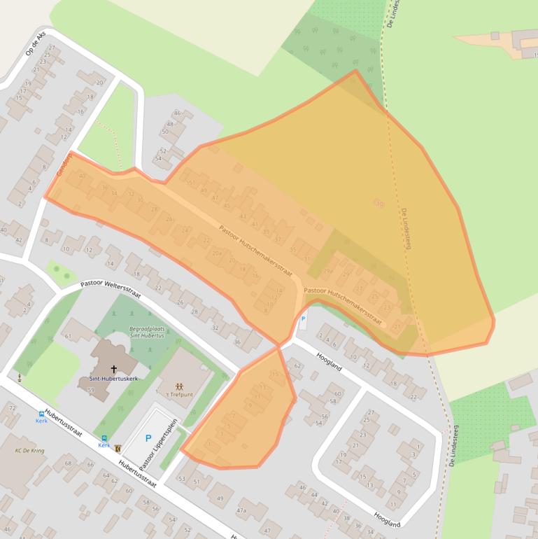 Kaart van postcodegebied 6191NK.