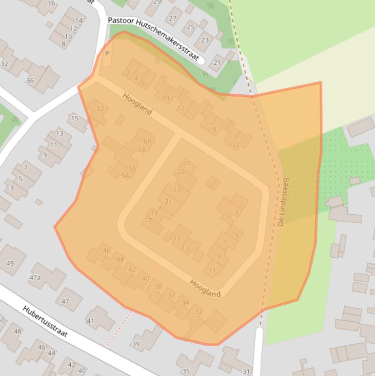 Kaart van postcodegebied 6191NM.