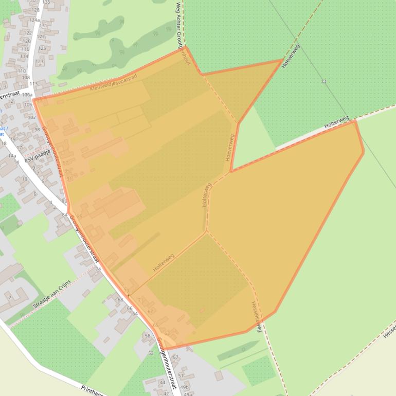 Kaart van postcodegebied 6191NR.