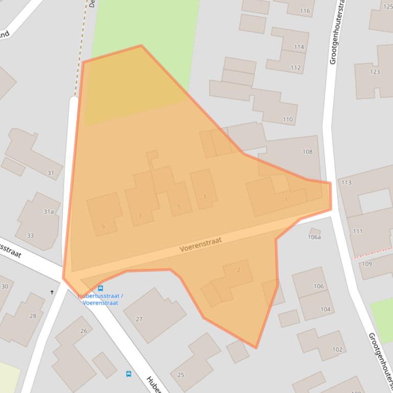 Kaart van postcodegebied 6191NX.