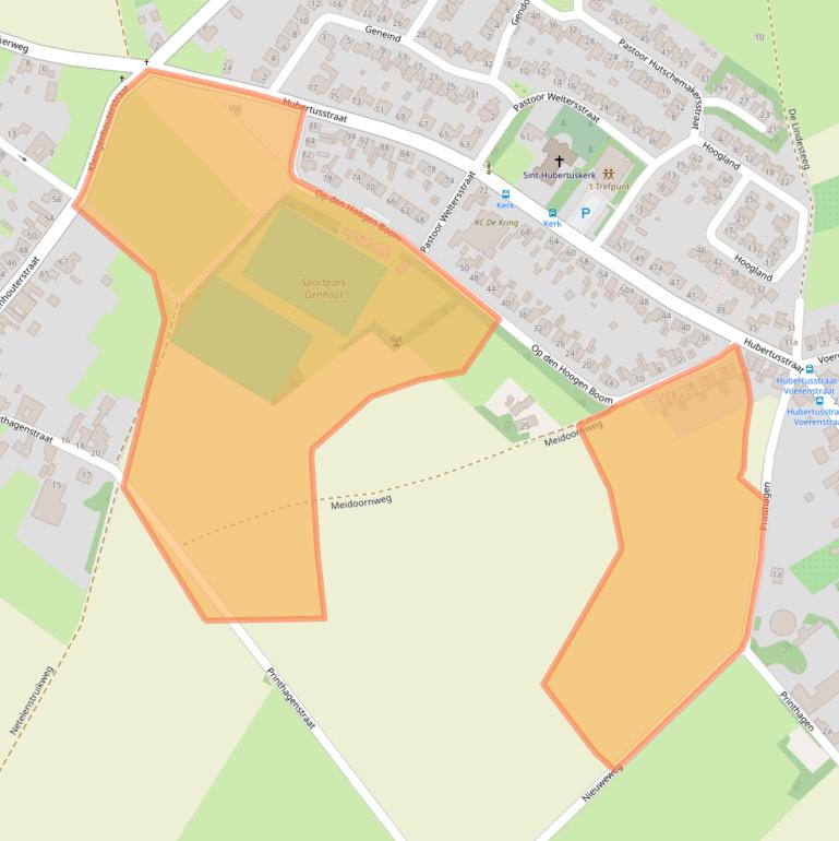 Kaart van postcodegebied 6191PE.