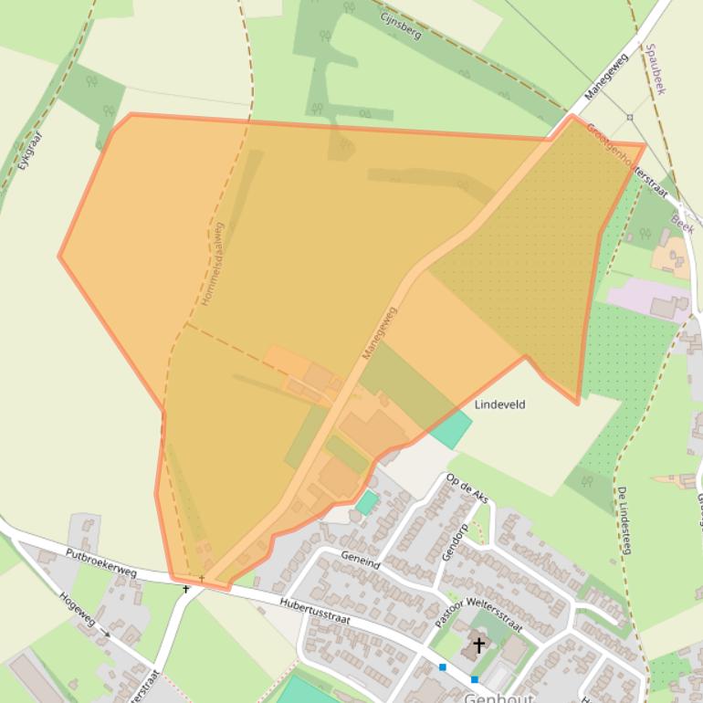 Kaart van postcodegebied 6191PJ.