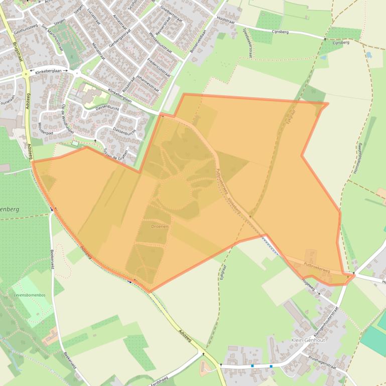 Kaart van postcodegebied 6191PL.