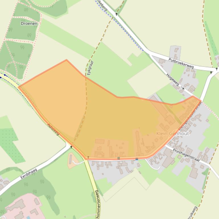 Kaart van postcodegebied 6191PP.