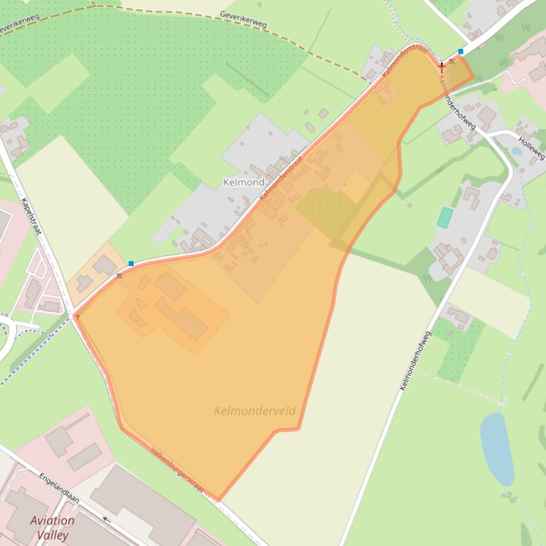 Kaart van postcodegebied 6191RE.