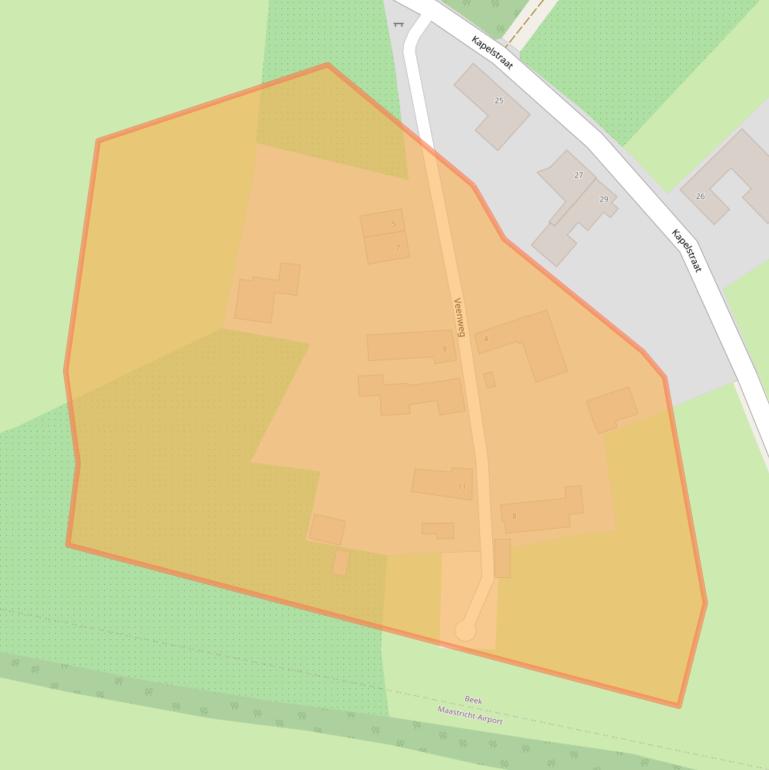 Kaart van postcodegebied 6191RH.