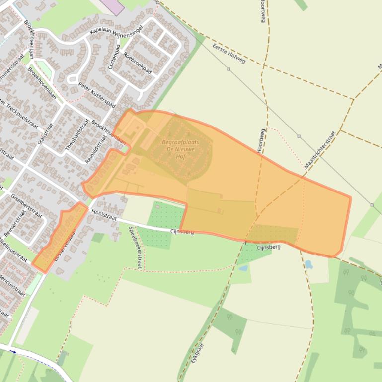 Kaart van postcodegebied 6191SL.