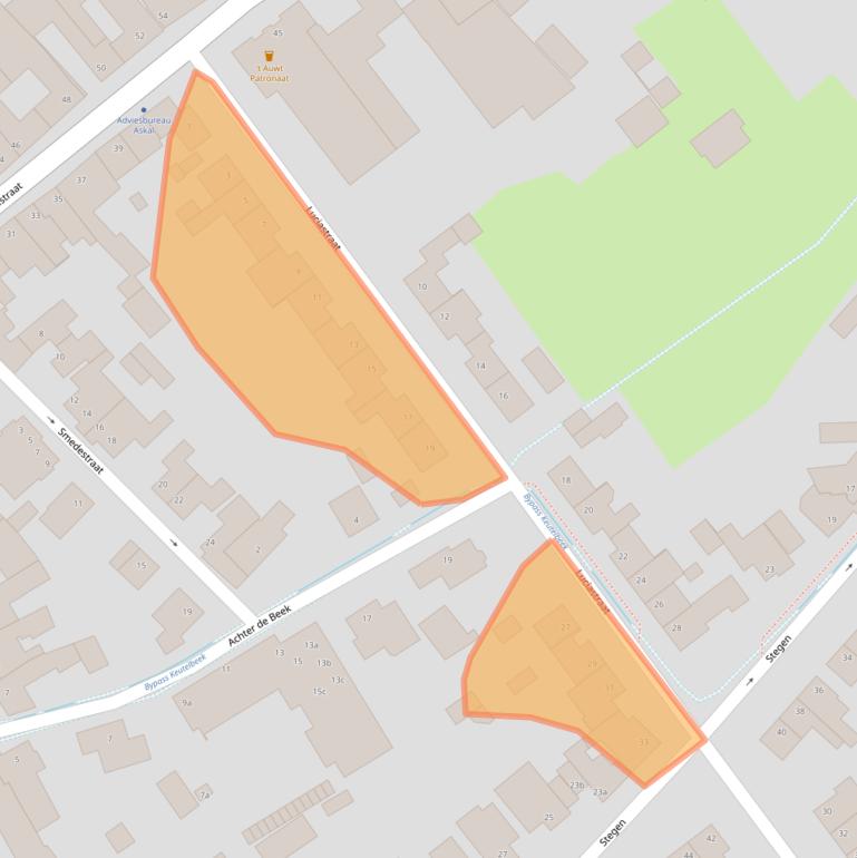 Kaart van postcodegebied 6191TA.