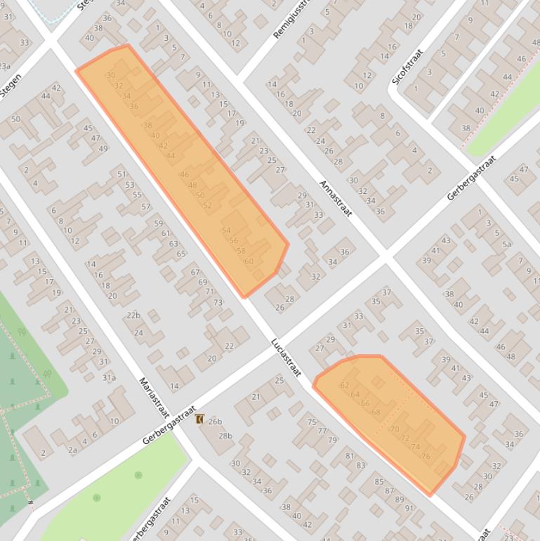 Kaart van postcodegebied 6191TD.
