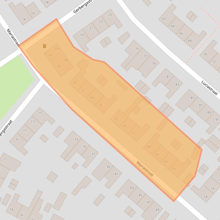 Kaart van postcodegebied 6191TH.