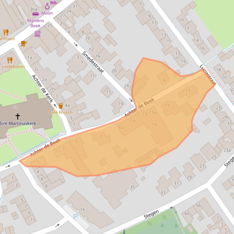 Kaart van postcodegebied 6191VA.