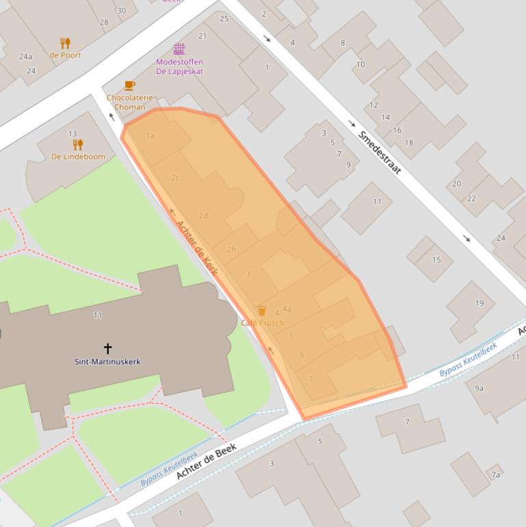 Kaart van postcodegebied 6191VB.