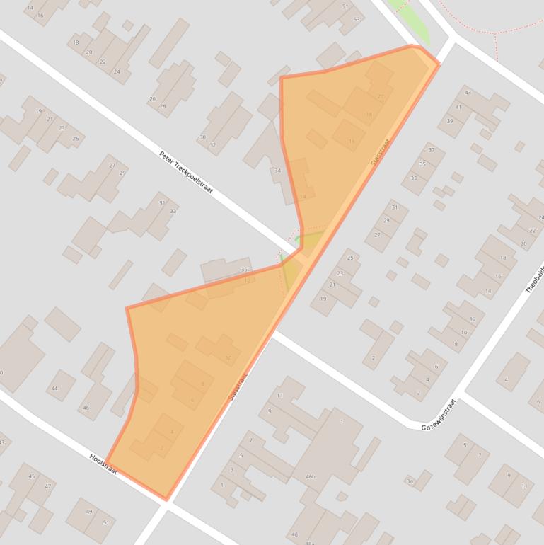 Kaart van postcodegebied 6191VE.