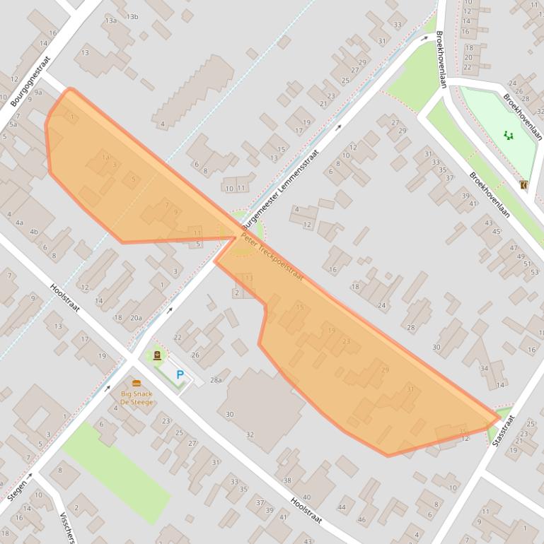 Kaart van postcodegebied 6191VJ.