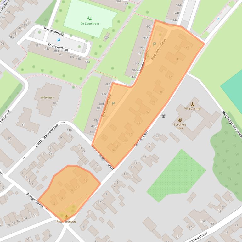Kaart van postcodegebied 6191VS.