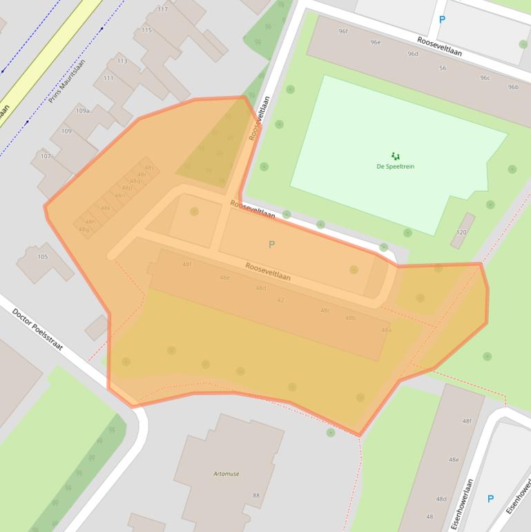 Kaart van postcodegebied 6191VX.