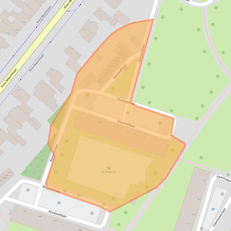 Kaart van postcodegebied 6191VZ.