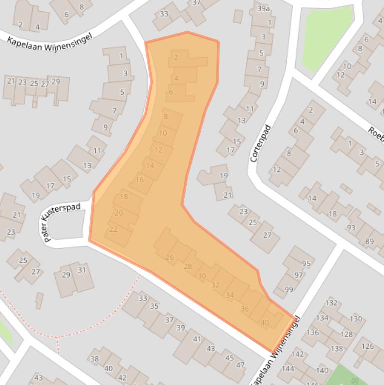 Kaart van postcodegebied 6191WG.