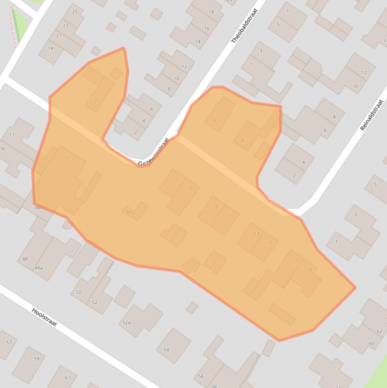 Kaart van postcodegebied 6191WV.