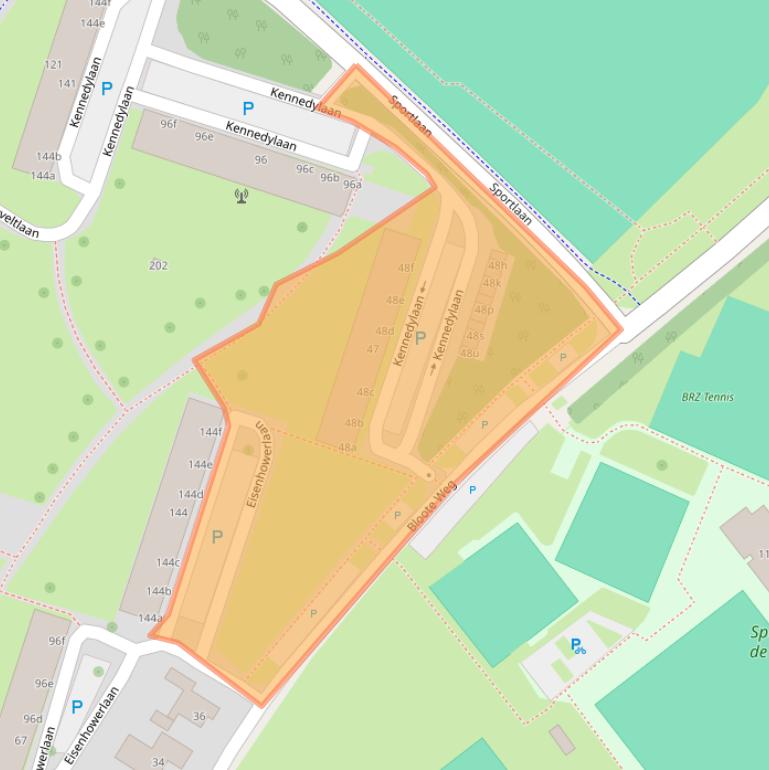 Kaart van postcodegebied 6191XA.