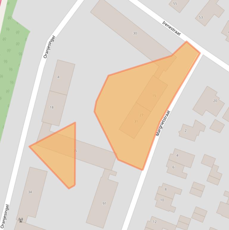 Kaart van postcodegebied 6191XD.