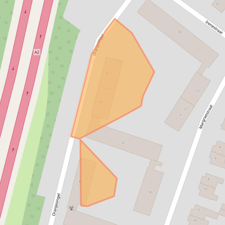Kaart van postcodegebied 6191XT.