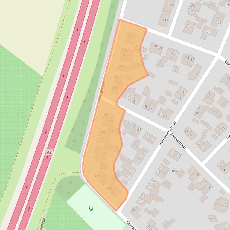 Kaart van postcodegebied 6191XW.
