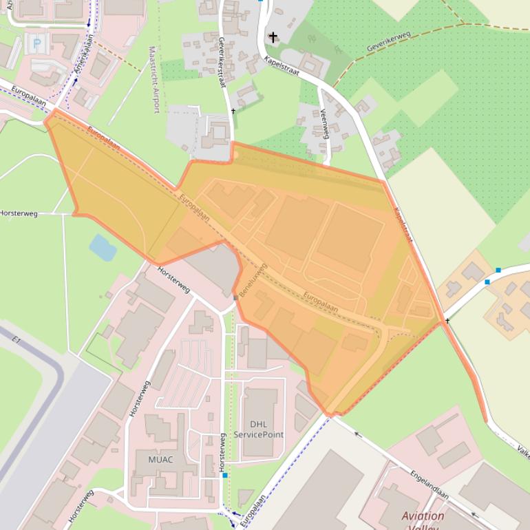 Kaart van postcodegebied 6199AB.