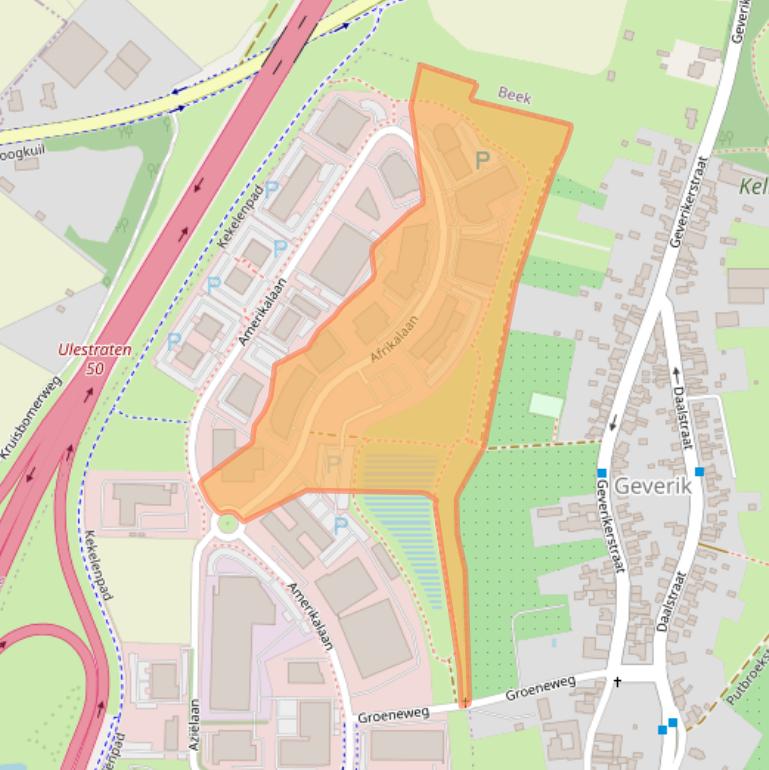 Kaart van postcodegebied 6199AH.