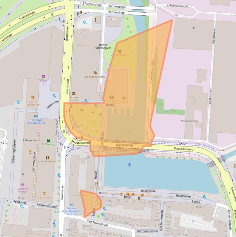 Kaart van postcodegebied 6211AK.