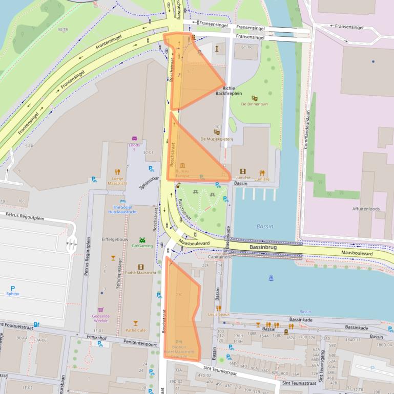 Kaart van postcodegebied 6211AS.