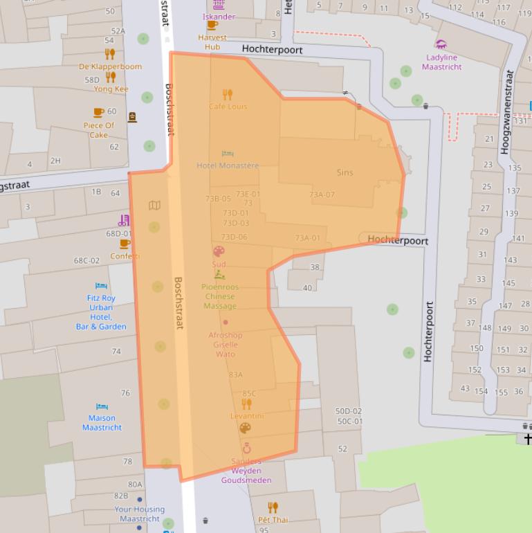 Kaart van postcodegebied 6211AV.