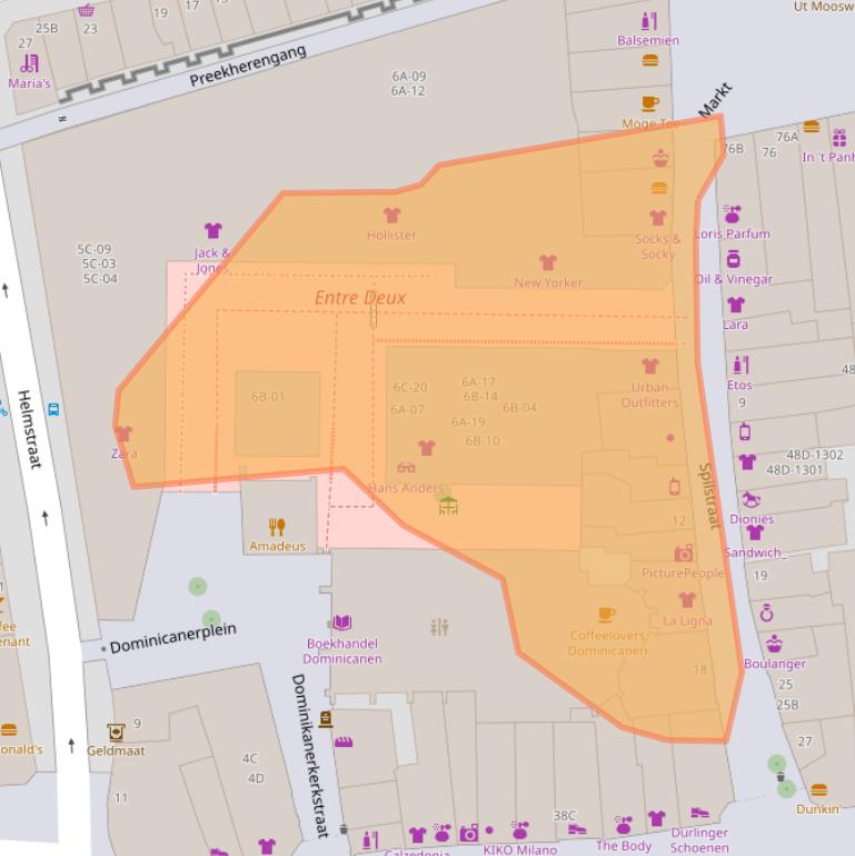 Kaart van postcodegebied 6211CP.