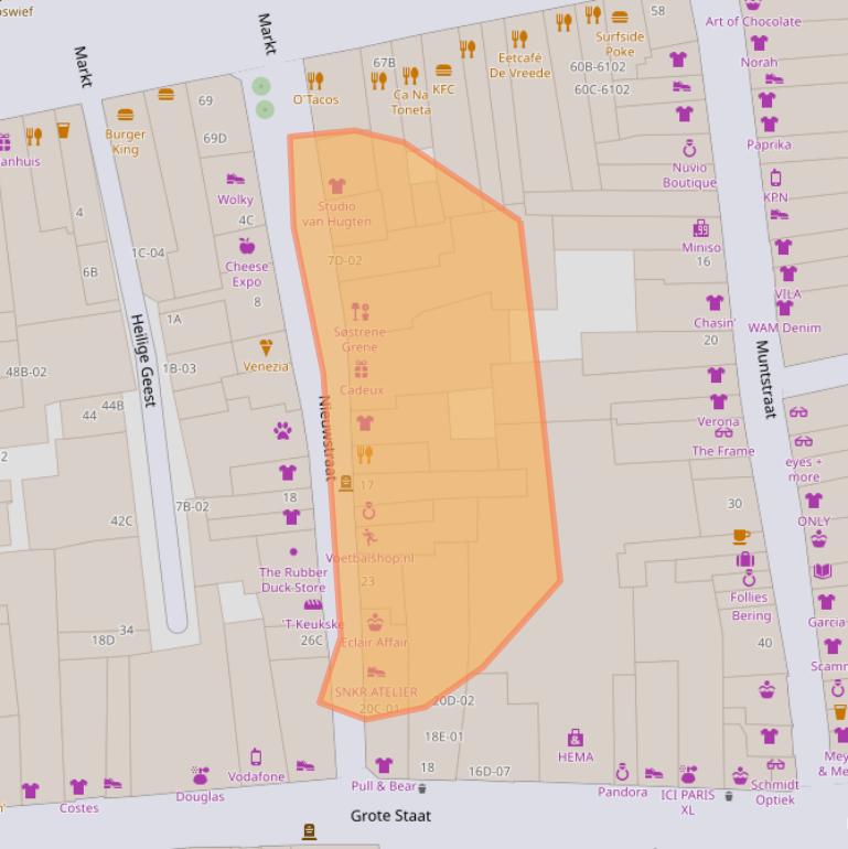 Kaart van postcodegebied 6211CR.