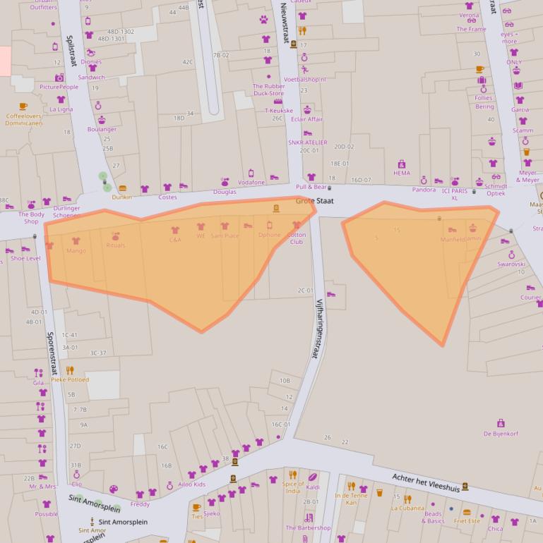 Kaart van postcodegebied 6211CT.