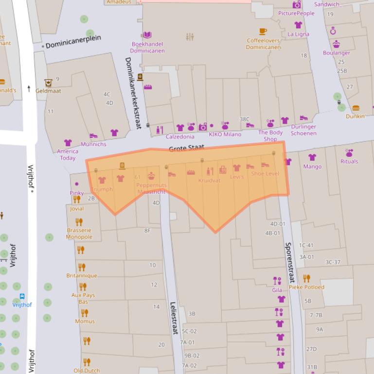 Kaart van postcodegebied 6211CV.