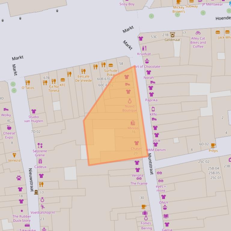 Kaart van postcodegebied 6211EJ.