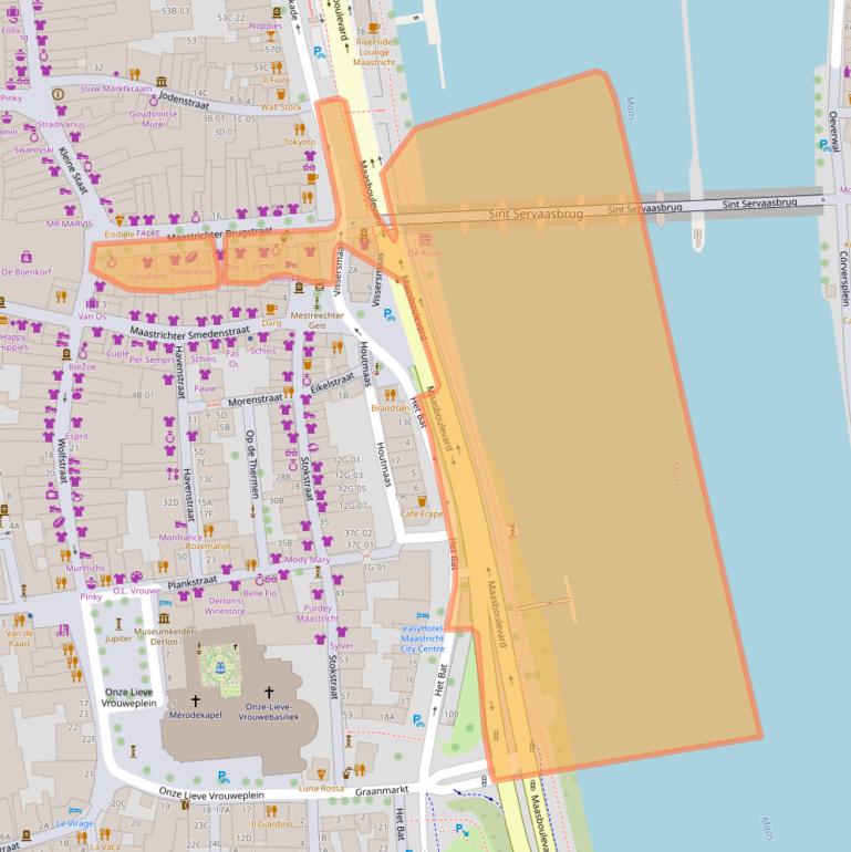 Kaart van postcodegebied 6211ES.