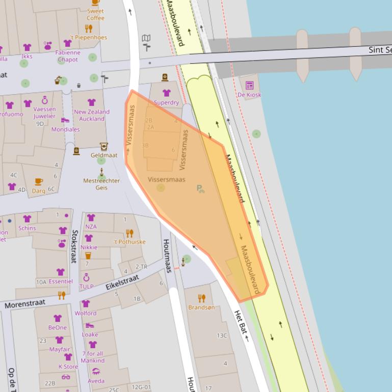 Kaart van postcodegebied 6211EV.