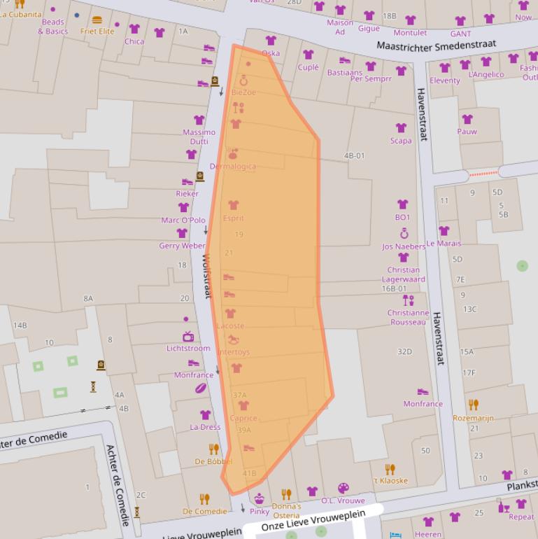 Kaart van postcodegebied 6211GM.