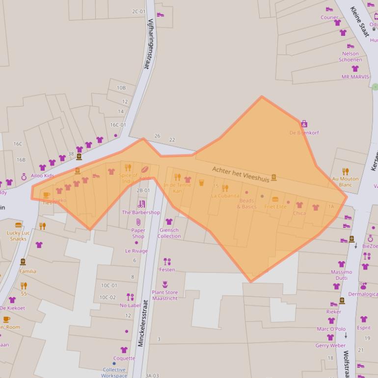 Kaart van postcodegebied 6211GR.