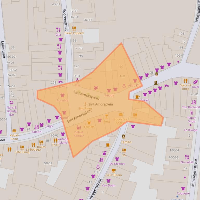 Kaart van postcodegebied 6211GT.