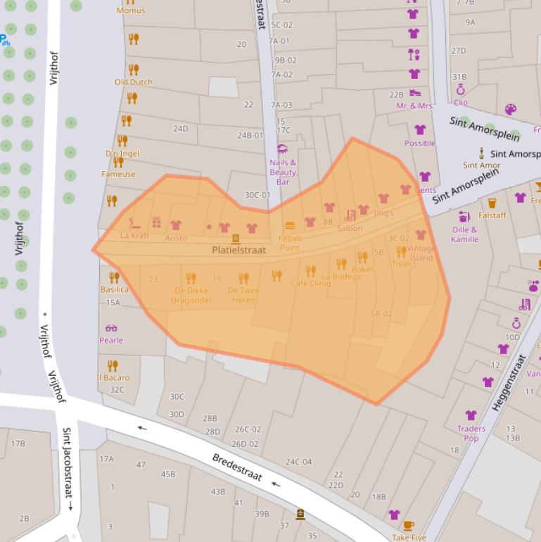 Kaart van postcodegebied 6211GV.