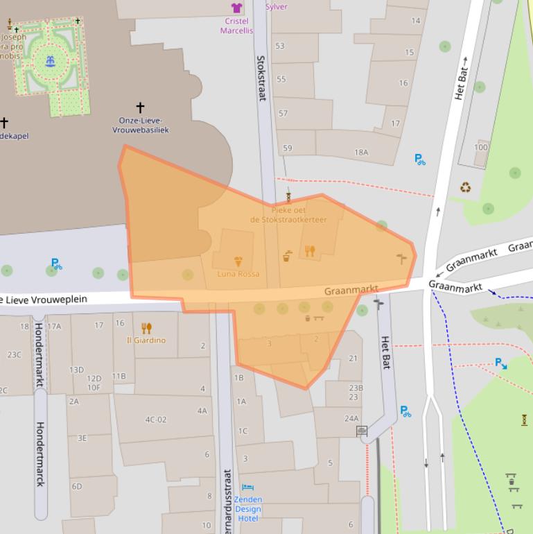 Kaart van postcodegebied 6211HG.